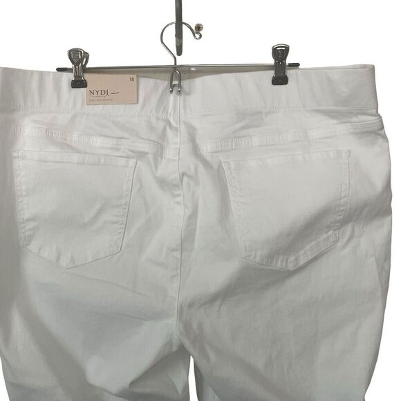 NWT NYDJ Women's Alina Jeans Size 18 Lift x Tuck Pull On Skinny Optic White - Picture 6 of 14
